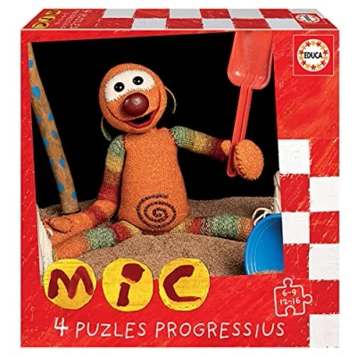 Imagen de Educa Mic. Set de 4 Puzzles Infantiles Progresivos 6, 9, 12 y 16 Piezas. +3 años (19104)