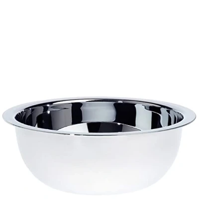Imagen de Edwin Jagger RN6 Tazón de Afeitar Lujo Clásico Acero Inoxidable Contemporáneo para Crema o Jabón Hombres y Mujeres