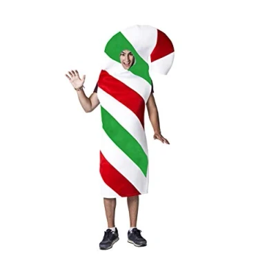 Imagen de Costumizate! Disfraz de Baston Caramelo para Hombre Adulto Talla Unica Especial Navidad