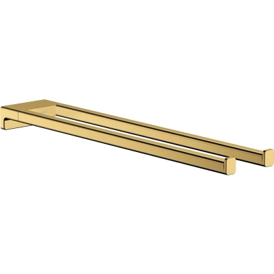 Imagen de hansgrohe AddStoris Toallero de baño doble, color oro pulido, 41770990