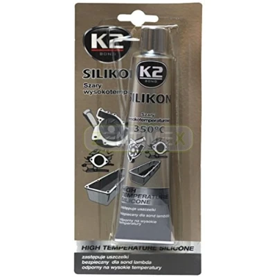 Imagen de K2 Bond Silicona de alta temperatura, hasta 350 grados, gris, 85 g
