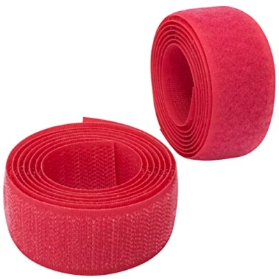 Imagen de AERZETIX C65930 Cinta/rollo de scratch 25mm 1 metro auto agarre organizador/sujetacables tira enganche bolsa prenda correa color: magenta claro en poliamida y poliéster