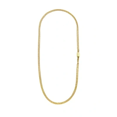 Imagen de BREIL, Colección Magnetica System, Gargantilla XL Desert Rose, Collar de Mujer Acero Pulido IP Dorado, con Práctico Cierre Imán, Longitud 80 cm, Ideas Regalos para