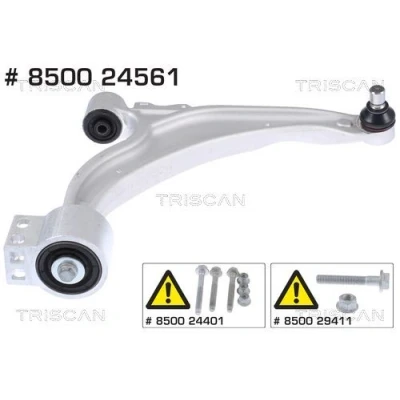 Imagen de TRISCAN 8500 24561 Barra oscilante, suspensión de ruedas con rótula suspensión/carga, apoyo caucho Brazo oscilante transversal Aluminio 20