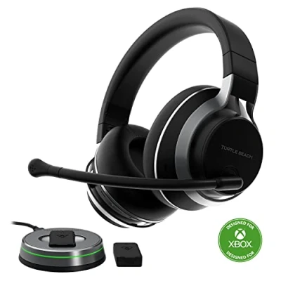 Imagen de Turtle Beach Stealth Pro Auriculares para Juegos Bluetooth Inalámbricos Multiplataforma con Cancelación Activa de Ruido Xbox Series XSOne, PS5, PS4, PC, Switch y Móviles [Licencia Oficial]