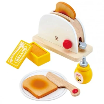 Imagen de Hape Pop Up Toaster Set , Kitchen Pretend Play Toy with Breakfast Accessories for Kids