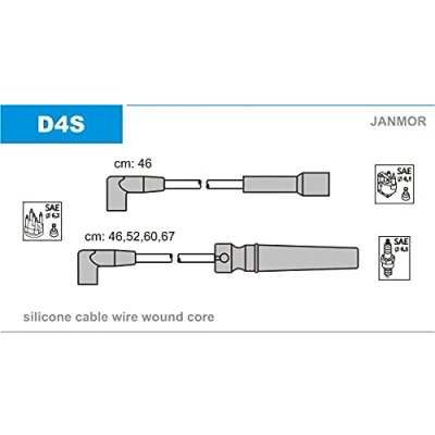 Imagen de JANMOR D4S Juego de Cables Encendido DAEWOO: Nexia I Hatchback, Berlina