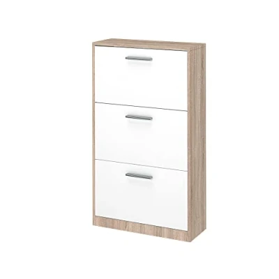 Imagen de Vicco Zapatera abatible Gizmo, Blanco/Sonoma/Sonoma, 59 x 105 cm