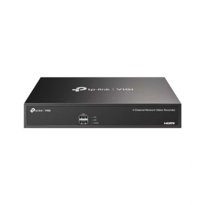 Imagen de TP Link VIGI NVR1004H Grabador de vídeo en red 4 canales, pantalla vivo y reproducción síncrona, salida HDMI 4K, H.265+, 1 SATA hasta 10 TB, detección inteligente, mando a distancia