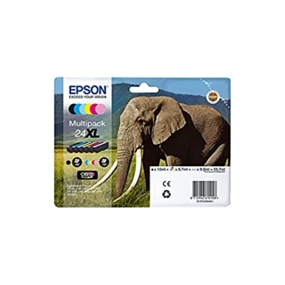 Imagen de Epson C13t24384011 Cartucho De Tinta Para Impresoras (negro, Cian, Cian Claro, Magenta Magenta, Amarillo, Epson, Xp 750 850 55 760 860 950 960)