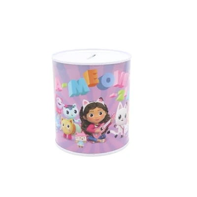 Imagen de CyP Brands Gabby Hucha de Metal, Infantil, para Monedas, Dimensiones 10 x 12 cm, Multicolor, Producto Oficial