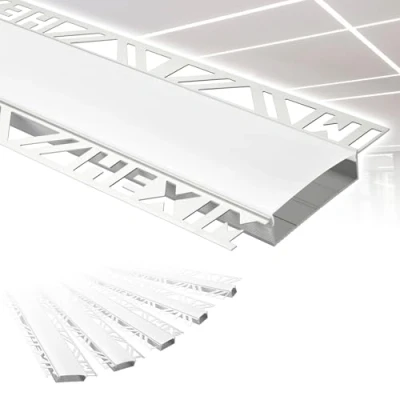 Imagen de HEXIM perfiles LED, aluminio en Construcción Seco, Cubierta Opaca, Varias Dimensiones (2 Metros, 50mm Ancho Luminoso) Montaje de para LED