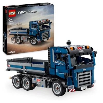 Imagen de LEGO Technic Volquete Basculante, Vehículo de Obra y Construcción Juguete, Camión Azul para Construir con Dirección Caja Móvil, Regalo Cumpleaños Niños Niñas 9 Años o Más 42203