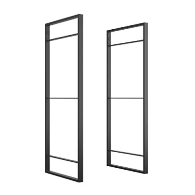 Imagen de EMUCA Estructura para estantería Estilo Industrial, Estanteria Pared, Altura 830 mm, Acero, Pintado Negro