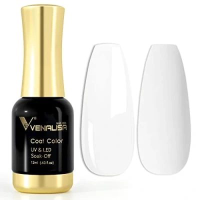 Imagen de VENALISA Esmaltes Semipermanentes de Uñas en Gel UV LED blanco 12ml Nail Polish