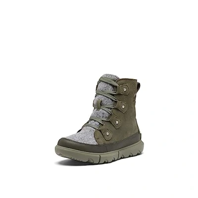 Imagen de Sorel Explorer Joan WP, Botas de Invierno Impermeables, Mujer, Stone Green/Alpine Tundra Next Joan, 43 EU