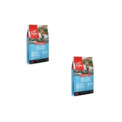 Imagen de Orijen Cat Six Fish Paquete Triple 3 x 340 g Alimento Completo para gatos Adultos 85% de Ingredientes Animales Pescado, vísceras, Huesos Sabor Natural