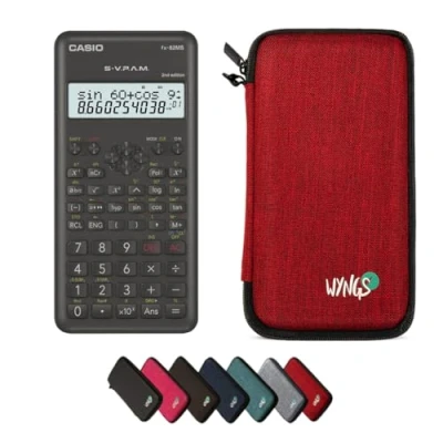 Imagen de CALCUSO Paquete Básico Rojo con Calculadora Casio fx 82 MS 2nd Edition