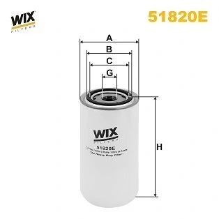 Imagen de WIX FILTERS 51820E Filtro de aceite 1 12 UNF enroscable