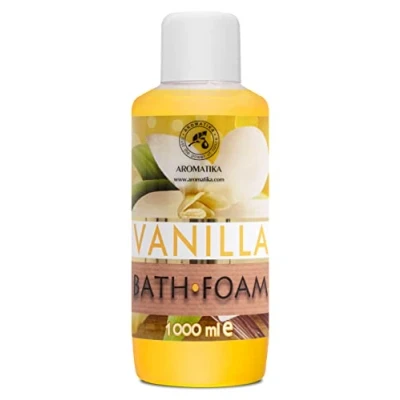 Imagen de Espuma Baño de Vainilla 1000ml Cuidado del Cuerpo Bienestar Relajación Fragancia Dulce y Suave Aromaterapia Spa Baños Burbujas Belleza