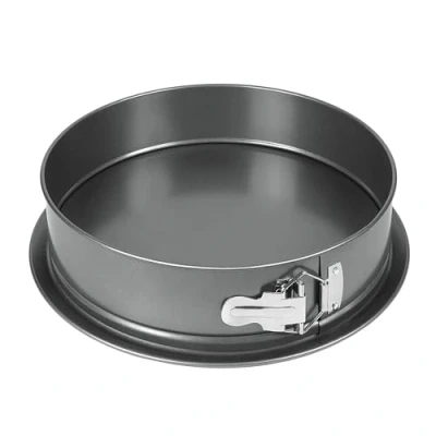 Imagen de wenco molde desmontable de 26 cm diámetro, redondo acero antiadherente, borde a prueba fugas, 7 alto, perfecto para tartas, tartas y quiches, cierre ergonómico