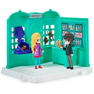 Imagen de Wizarding World Harry Potter, Magical Minis Honeydukes Sweet Shop con 2 Figuras exclusivas y 5 Accesorios, Juguetes para niños a Partir de 6 años