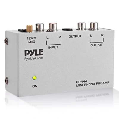 Imagen de Pyle preamplificador phono, Estereo, Entrada RCA, Salida Operacion de bajo ruido