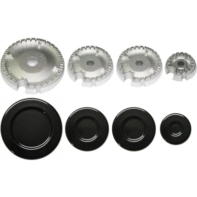 Imagen de Jpshop Kit de 4 quemadores con platillos adaptables a cocina placa cocción Bosch Indesit DeLonghi Bompani