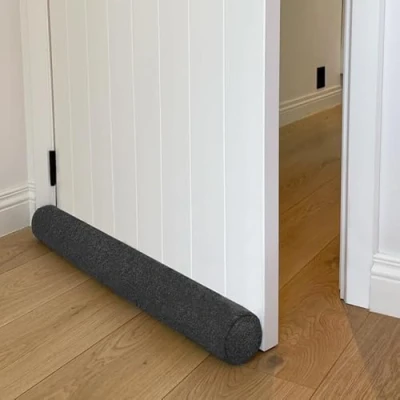 Imagen de Rori burlete magnético para puertas de 90 cm, peluche puerta, color gris, tope tracción y ruido, redondo, varios tamaños colores