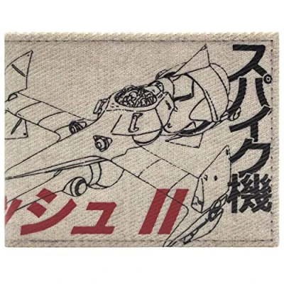 Imagen de Cowboy Bebop Swordfish II Nave Espacial Japonesa Billetera/Cartera Bi Fold para ID &amp; Tarjetas, Crema