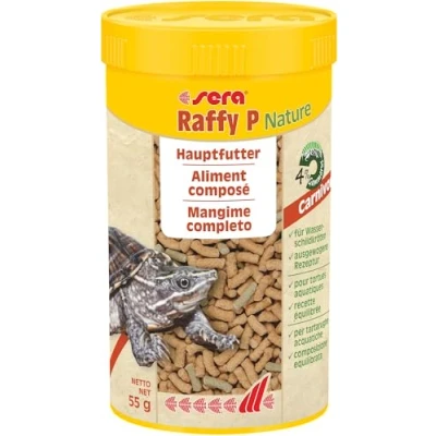 Imagen de sera Raffy P limento complementario, Que se compone de granulado Flotante, cuidadosamente elaborado, para Reptiles carnívoros, como Las Tortugas acuáticas, 250 ml (Paquete 1),