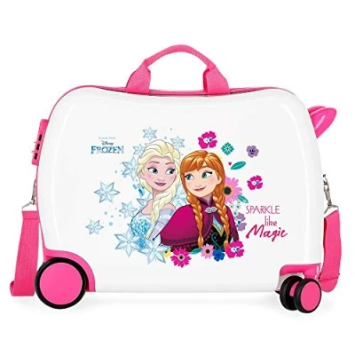 Imagen de Disney Frozen Sparkle Like Magic Maleta Infantil Multicolor 50x38x20 cms Rígida ABS Cierre combinación 34L 2,3Kgs 4 Ruedas Equipaje de Mano