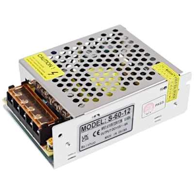 Imagen de Fuente Alimentacion Transformador Interruptor DC 12V 5A 60W de Alimentación para Tira Led, CCTV