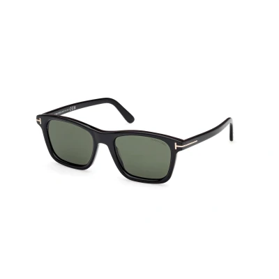 Imagen de Tom Ford Barron Gafas de sol, Hombre, Talla: One Size, Glossy black dark green