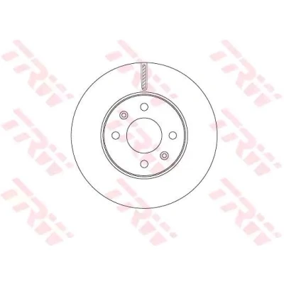 Imagen de TRW DF6794 Disco de freno 256 22 4 100 ventilado barnizado HYUNDAI: i20 II Hatchback, Active, Coupé, KIA: Rio
