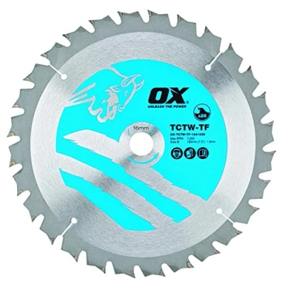 Imagen de OX Hoja de sierra circular corte fino madera 184/16mm, 28 Dientes ATB