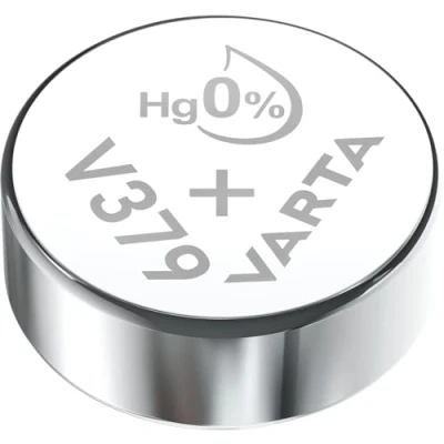 Imagen de Varta 379 x 10 Pila Oxido de Plata, 1.55 V, Plateada