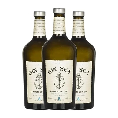 Imagen de Ginebra Sea Gin 70 cl (Caja de 3 Botellas cl)