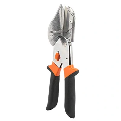 Imagen de Tijera de corte ángulo múltiple Cortador inglete en mango negro para cortar madera fina