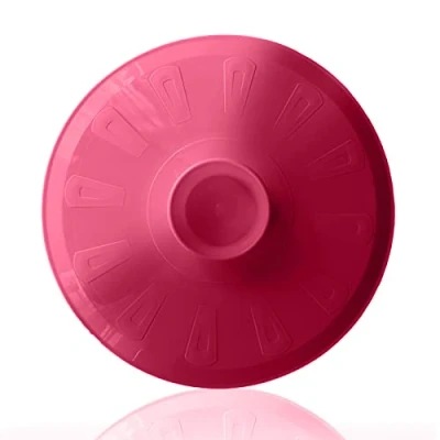 Imagen de tapa volteatortillas 26cm, para sartén y voltear tortilla de patatas, giratortillas plastico microondas, frigorífico, congelador, girar (29cm, Rojo)