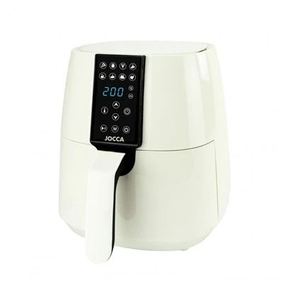 Imagen de JOCCA Freidora de Aire Caliente 3,8L Color/Freidora Sin Aceite/Temporizador/Temperatura Ajustable/Cocina Sana / 1450W Potencia (Crema)