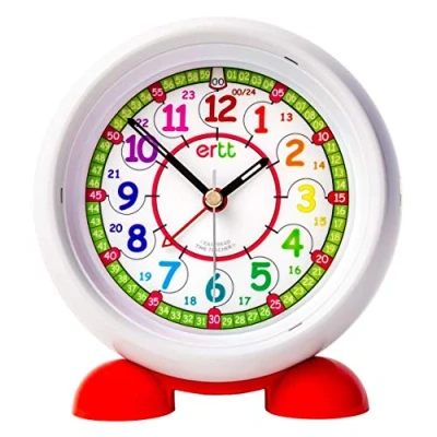 Imagen de ertt EasyRead Time Teacher ERAC2 COL 24 Reloj Despertador de mesita Noche para Que los niños aprendan la Hora
