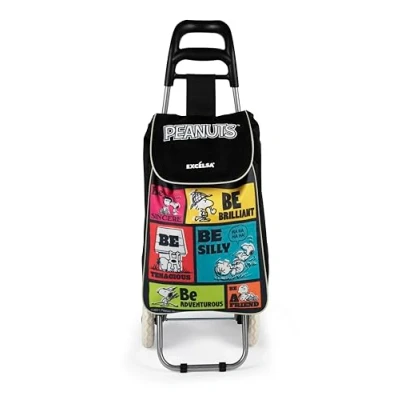 Imagen de Excelsa Peanuts Be Carro de la Compra, Capacidad 38 l, Bolsa extraíble, Impermeable