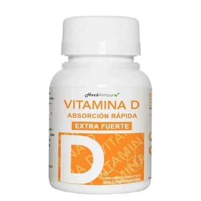 Imagen de VITAMINA D 2.000 UI ALTA CONCENTRACIÓN y ABSORCIÓN 365 Micro Comprimidos (Suministro para 12 Meses) Sin Gluten, Lactosa, Azúcares Soja