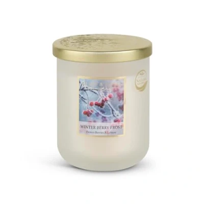 Imagen de HEART &amp; HOME Vela perfumada a base de cera natural soja para el hogar Tarro grande bayas invierno Duración combustión 75 h Regalo, decoración y perfume