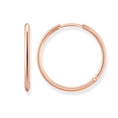 Imagen de Thomas SABO Creolen Gross Pendientes, Mujer, Talla: One Size, Rosegold coloured