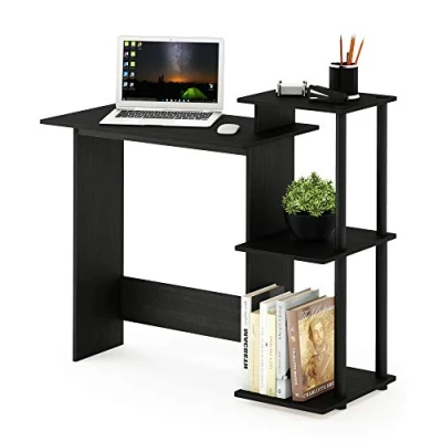 Imagen de Furinno Efficient Escritorio De Computadora, Madera, Americano/Negro, 39.62 x 100.58 85.34 cm