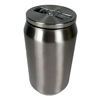 Imagen de YOKO DESIGN canette isotherme Lata isotérmica de 280 ml Acero Inoxidable, Gris (INOX), 7 cm