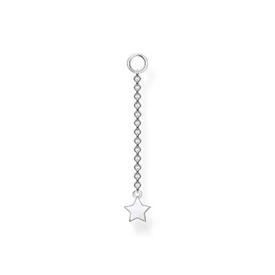 Imagen de Thomas Sabo Pendientes para mujer con colgante de estrella plata ley 925