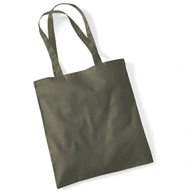 Imagen de Westford Mill 100% Algodón Bolso para Vida Señoras Compras Reutilizable Verde Oliva